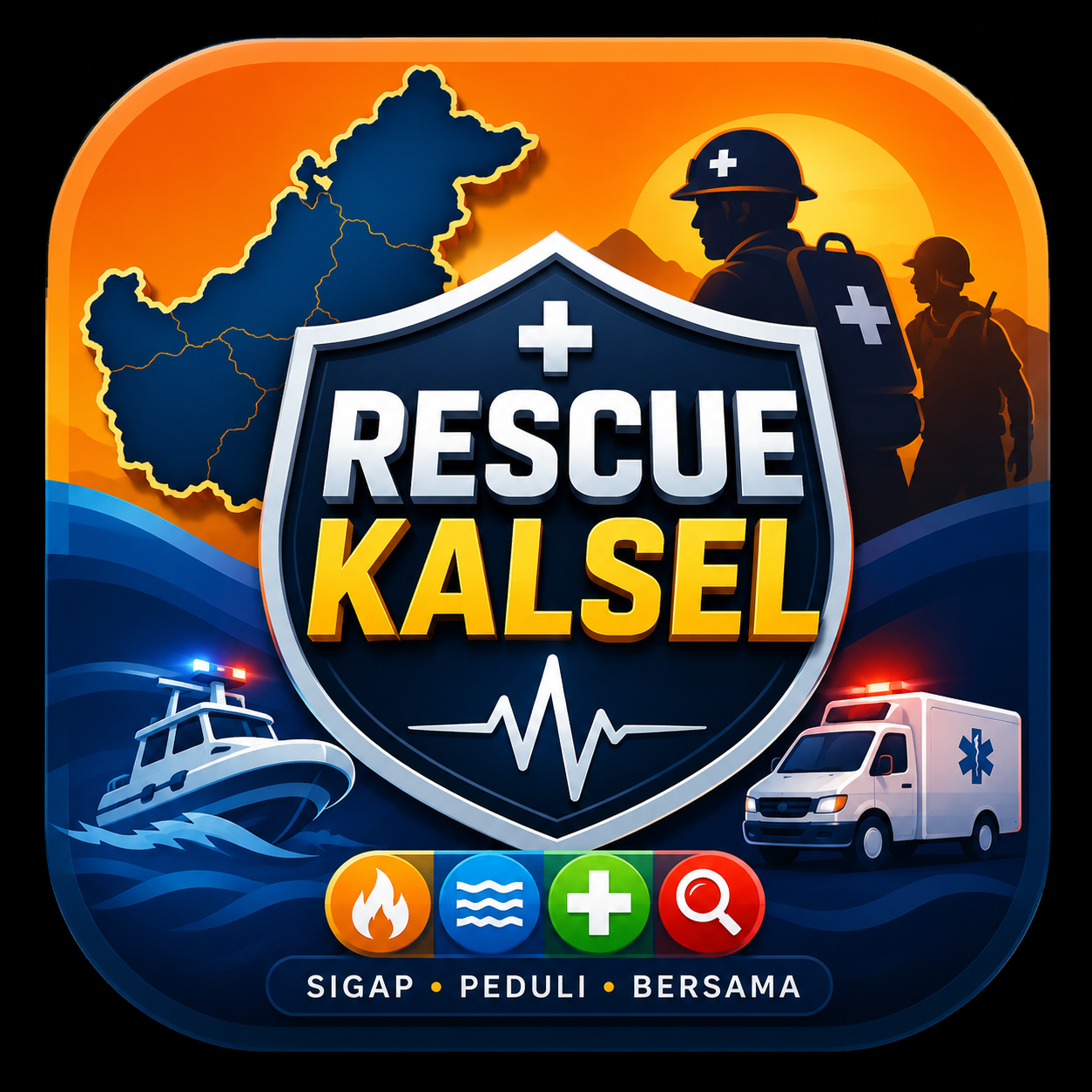 Ikon aplikasi Rescue Kalsel