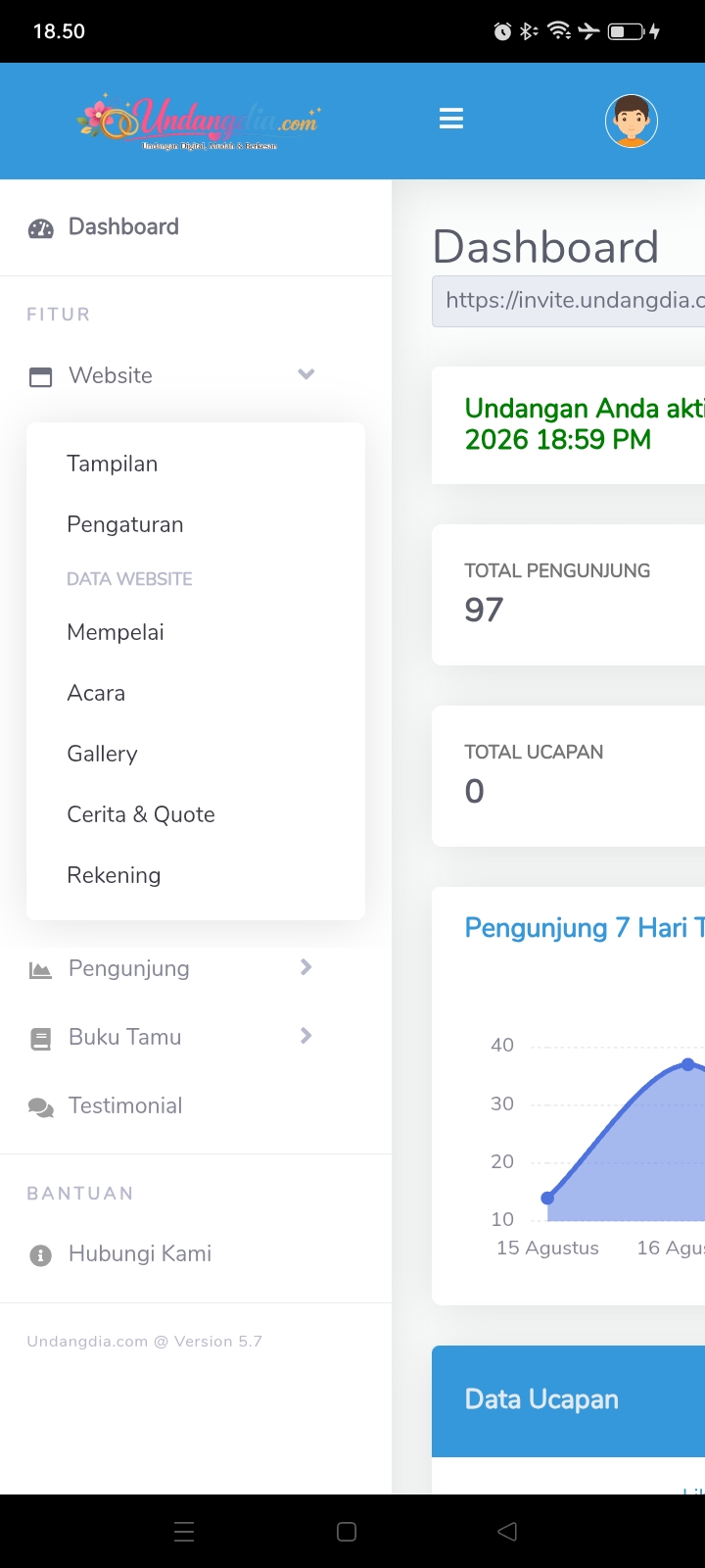Screenshot Undangdia.com